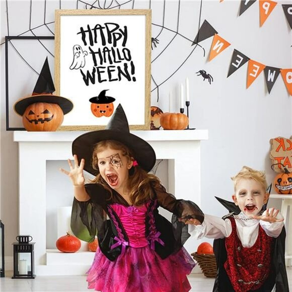 Farmhouse Wall Decor Sign with 12 Interchangeable Pictures for Fall Decor - Picture 6 of 6